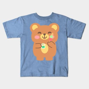 Boba tea , dango and a bear Kids T-Shirt